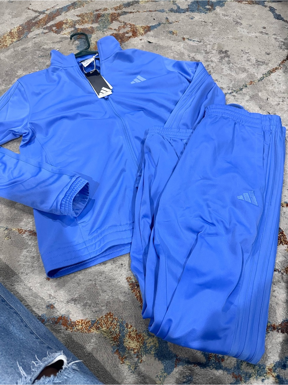 Adidas’ women’s Blue Jacket & Pants Set